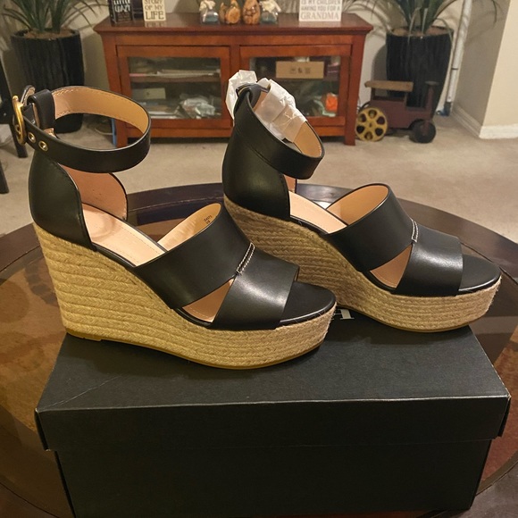 NIB Coach Isla Strappy Wedge Platform Sandals 8.5 - Picture 7 of 12